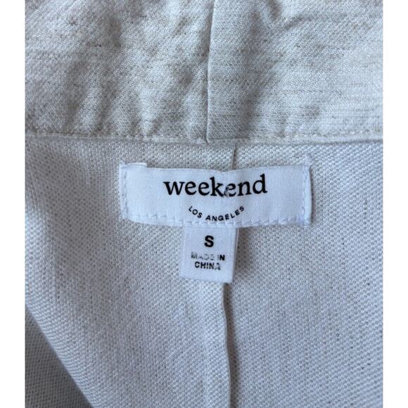 Weekend Los Angeles Linen Blazer Size S Long Sleeve Slim - Picture 7 of 8